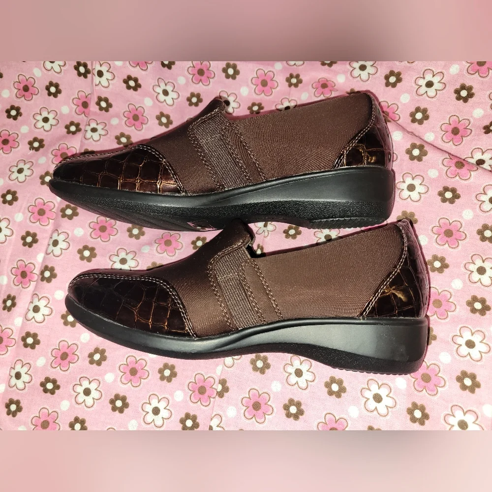 Clarks Gael Beam Casual Comfort Slip On Clog Size 6.5 Med 26104691 Brown Copper